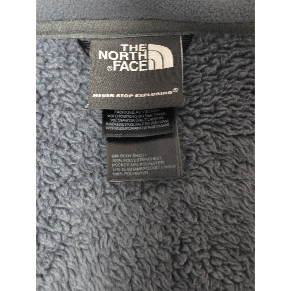 The North Face Mens Gray Fleece Jacket Full Zip Outdoor‎ Coat M/M Medium (K) - Picture 4 of 7